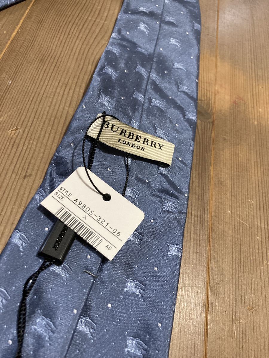 【フォーマル】BURBERRYLONDON バーバリーロンドン メンズ 紳士 シルク100 ネクタイ ホースロゴの画像2