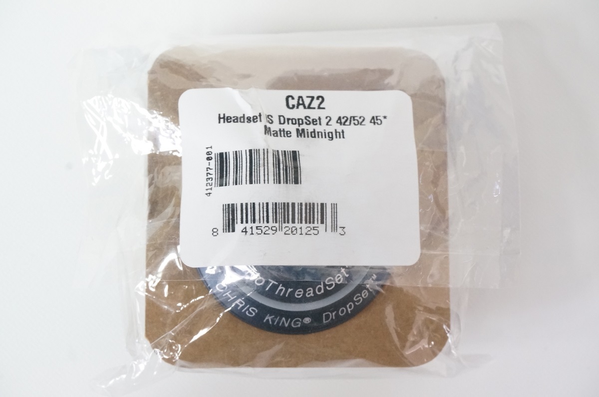 CHRIS KING DROPSET2 クリスキング ドロップセット2 インテグラルヘッド テーパードフォーク 1-1/8”>1.5” ミッドナイト 新品 CAZ2 0608