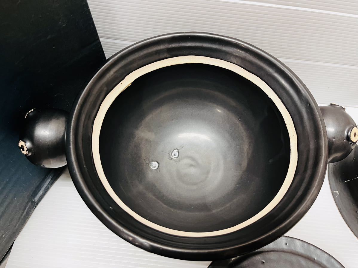 ◇陶器 炊飯土鍋 窯不明 大型 未使用 長期保管品◇_画像2