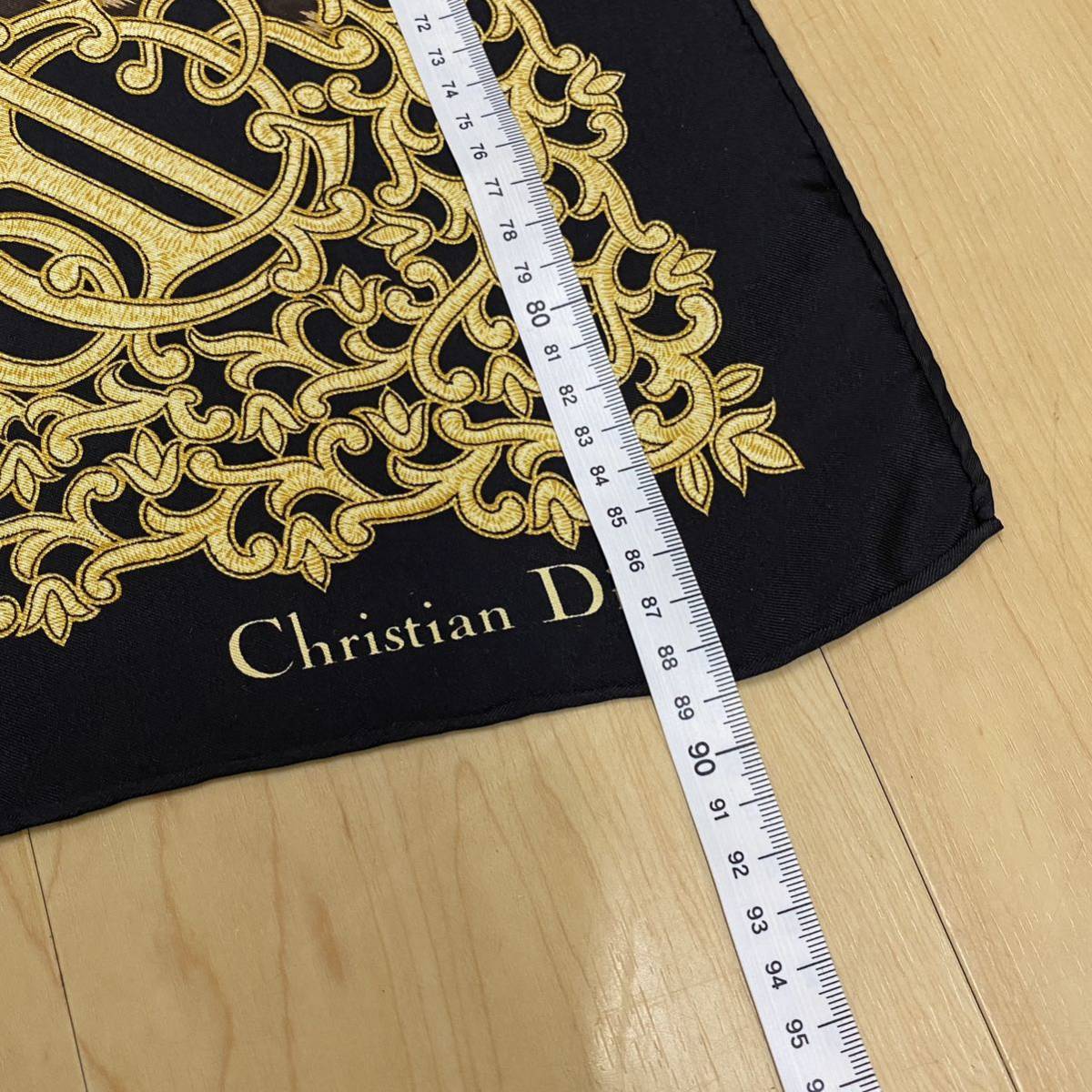 Christian Dior　クリスチャンディオール　スカーフ　ヒョウ柄　no.9_画像5