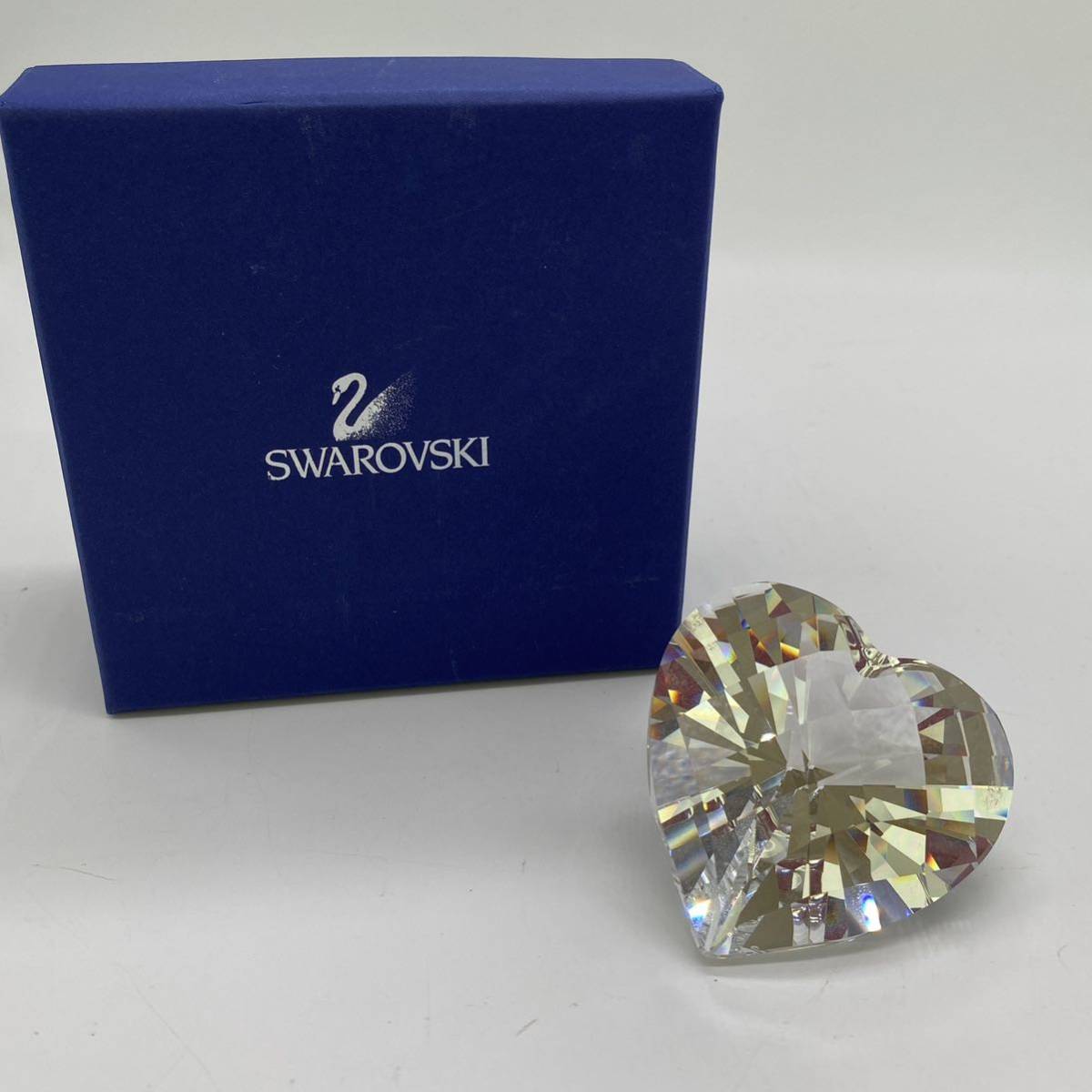 ☆日本の職人技☆ 箱付き SWAROVSKI スワロフスキー 置物 ハート