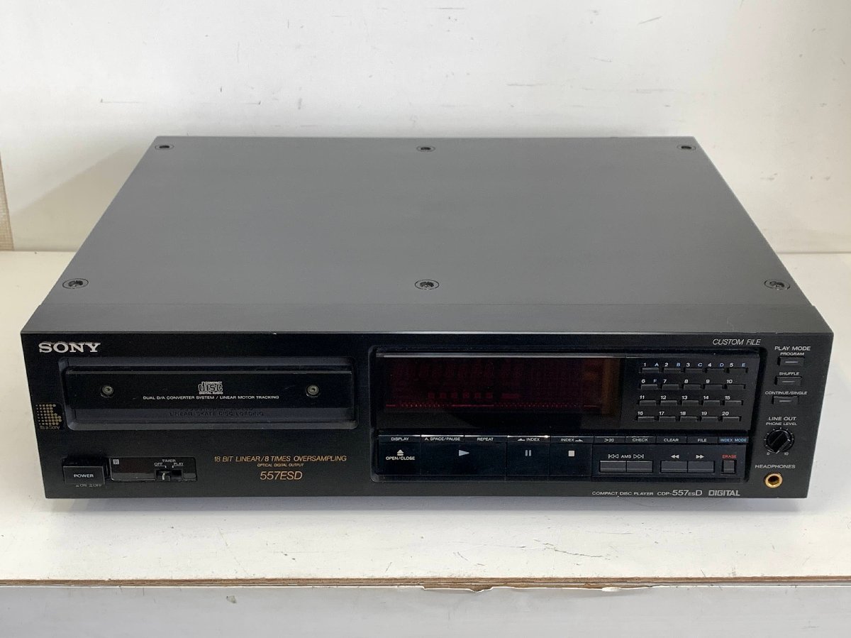 SONY CDP-557ESD<再生確認済み>※リモコン欠品 ソニー CDプレーヤー