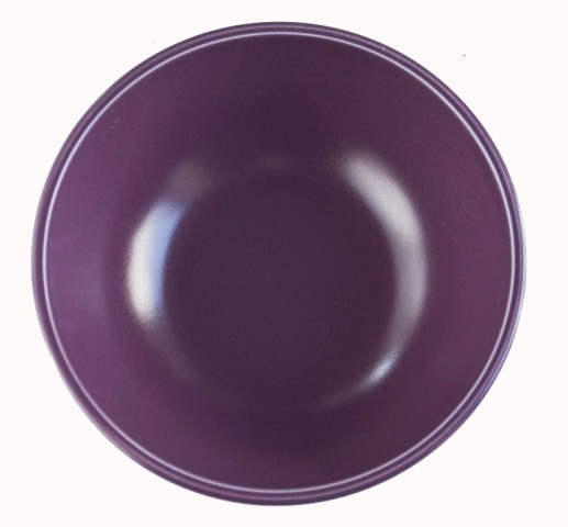 ５個セット　リンドスタイメスト　ビビッドなパープル　紫色　カフェオレボウル　シリアルボウル　16.5ｃｍ L-VP-CABO-16-5S_画像5