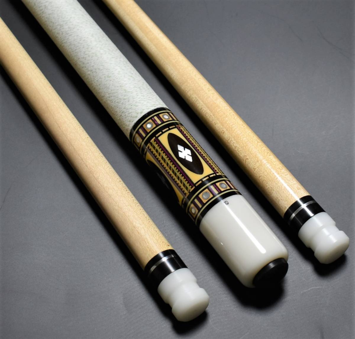 ◆Tad Custom Cues（タッド80’）4剣 18山 2シャフト 1インチロング＆314シャフト 新品レベル★_画像4