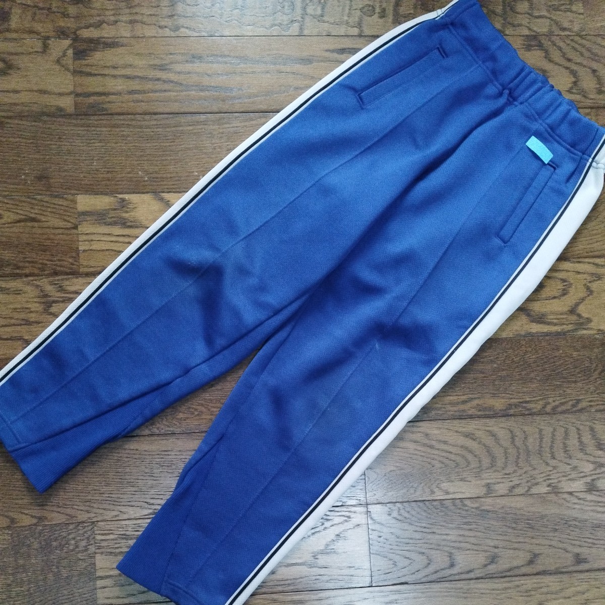 [2306] man and woman use *KANKO blue color sport long trousers / jersey / training wear 130cm