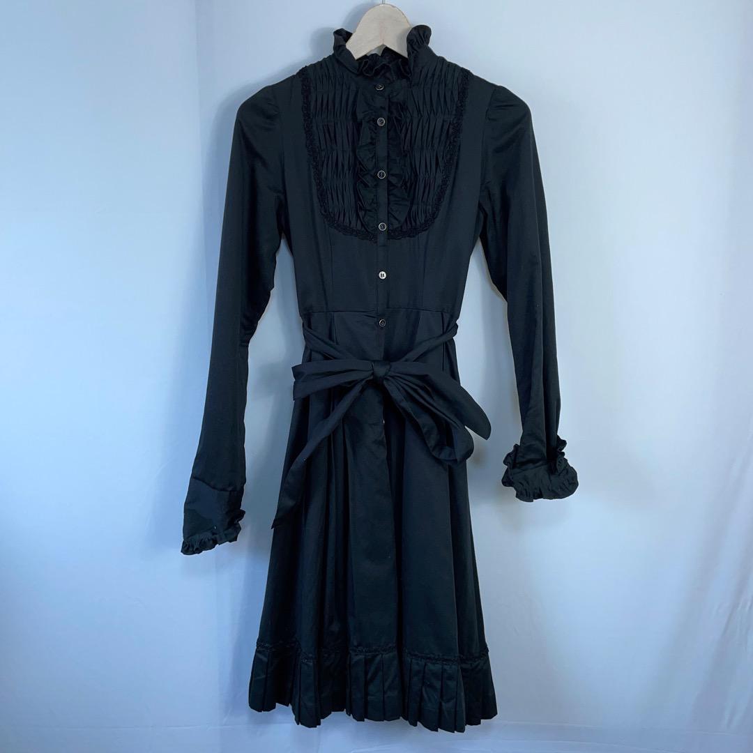 美品 Victorian maiden クラシカルドールロングドレス 黒 ヴィクトリアンメイデン ブラック