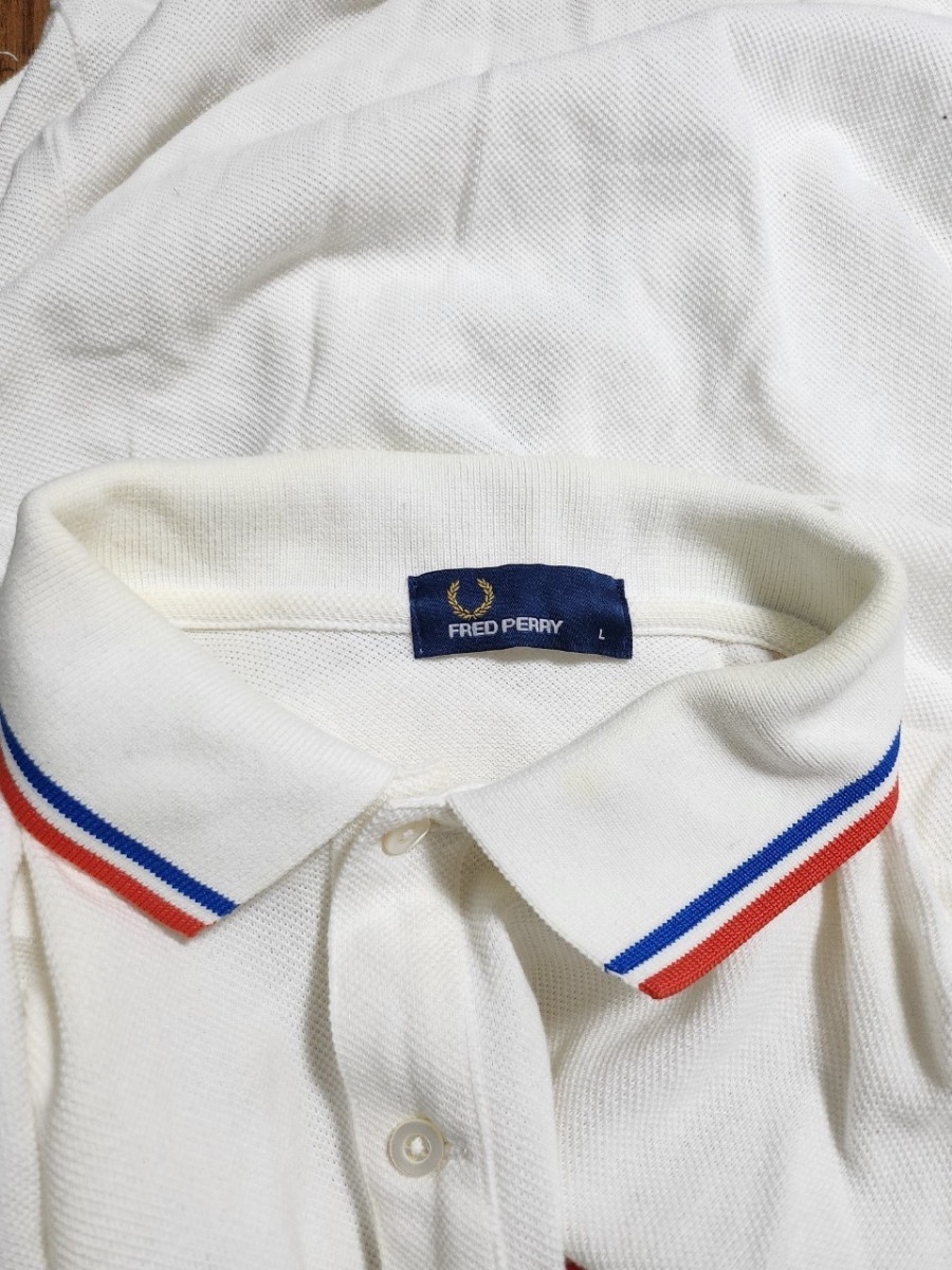 H3234JL 日本製 FRED PERRY フレッドペリー サイズL 半袖ポロシャツ