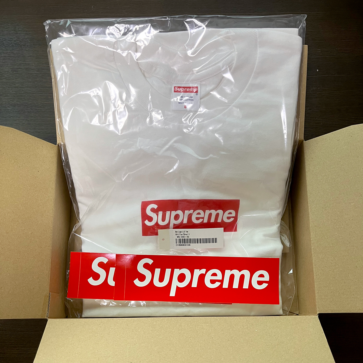 送料無料 付属品完備 Supreme Box Logo L/S Tee シュプリーム ボックス