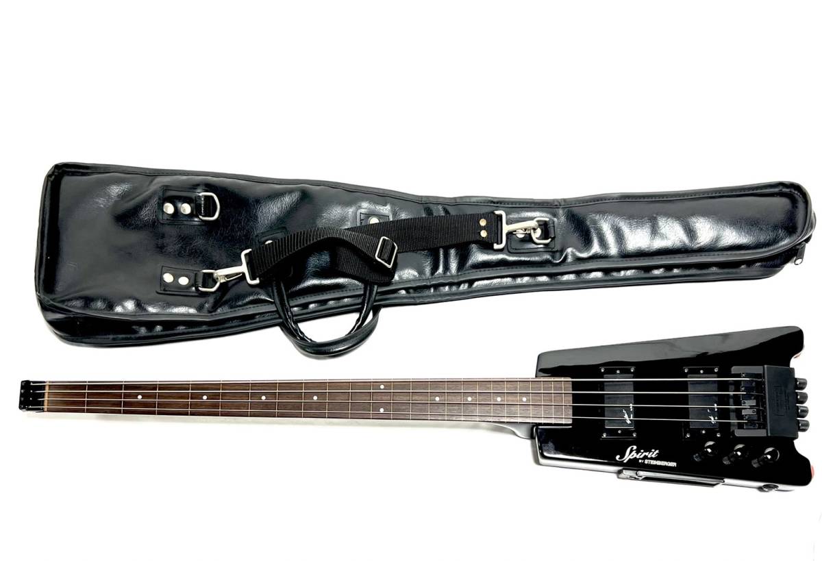 ☆ 送料無料 美品 STEINBERGER SPIRIT XT-2 エレキベース スタインバーガー ヘッドレス ベース ブラック 左利き用 LEFT