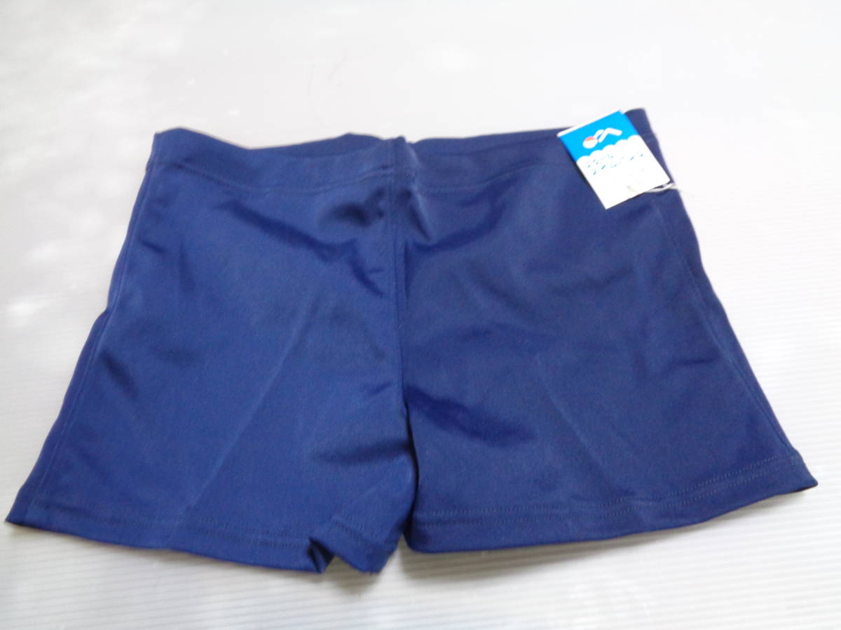 M(72~80) navy blue fashona- school swim pants nylon 100% sea water pants school swimsuit sea bread Showa Retro unused 