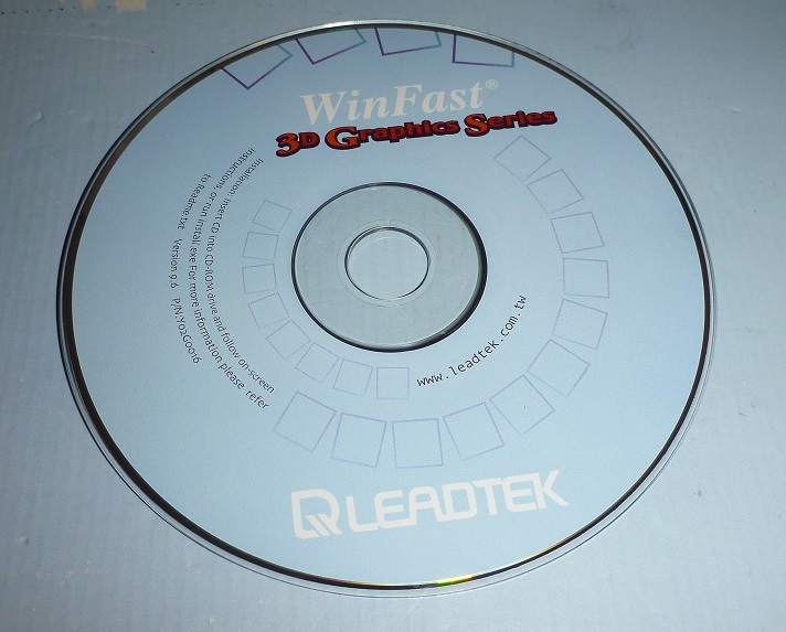 CDR046 CD-ROM グラボ付属品 LEADTEC Winfasｔ 3D Graphics