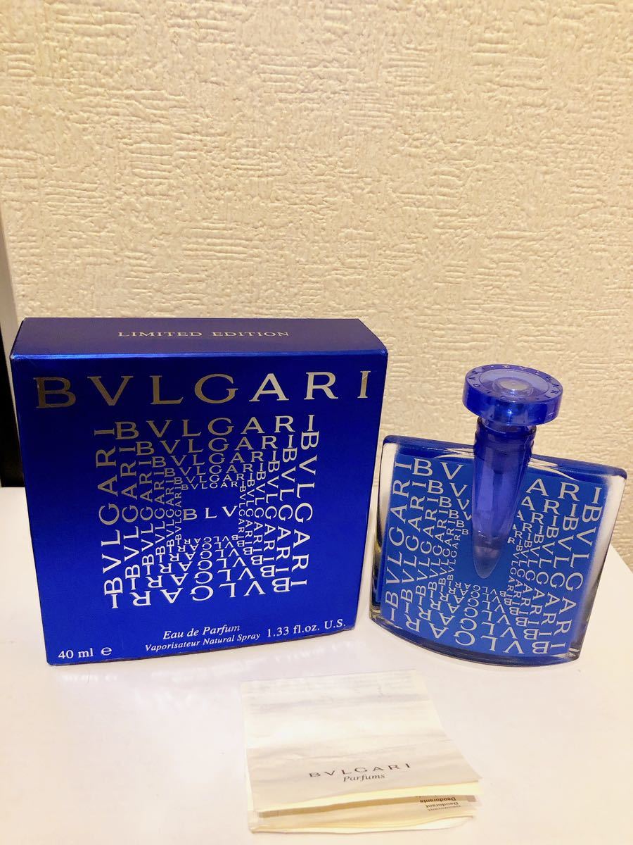 BVLGARI BLV BVLGARY blue LIMITED EDITION Limited Edition rare perfume EDP 40ml