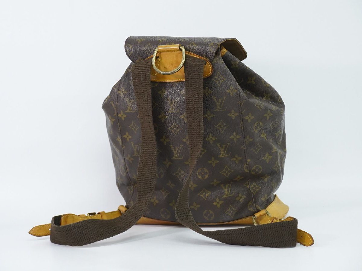 本物 ルイヴィトン LOUIS VUITTON LV モンスリ GM モノグラム リュック