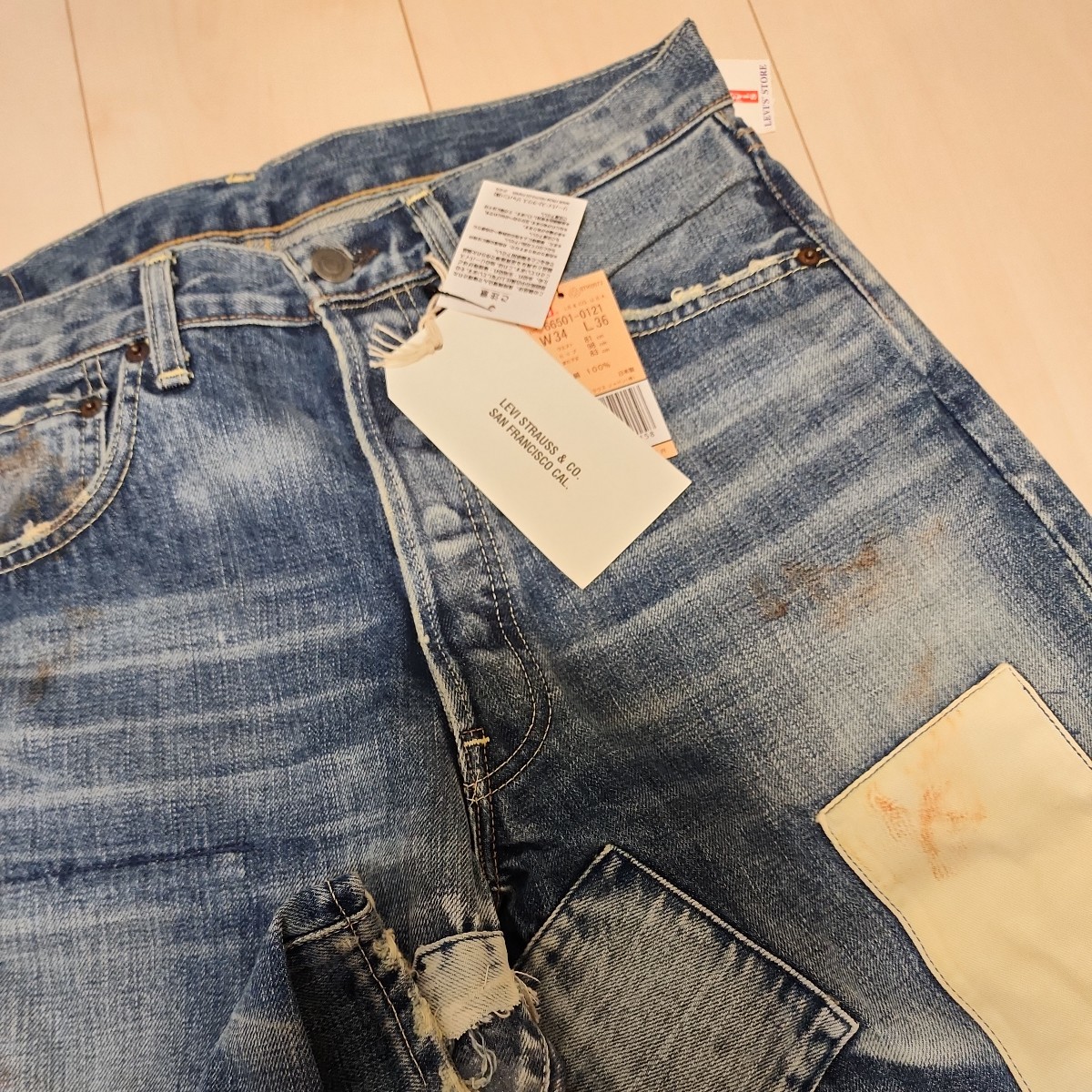 キムタク着用 私物 Levis リーバイス 501 Levi's LVC青山オープン記念