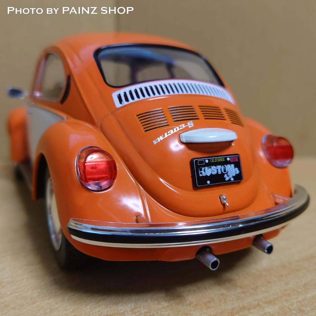 1/18 Volkswagen Beetle orange / white 1974 VW BEETLE Solido made die-cast made minicar 