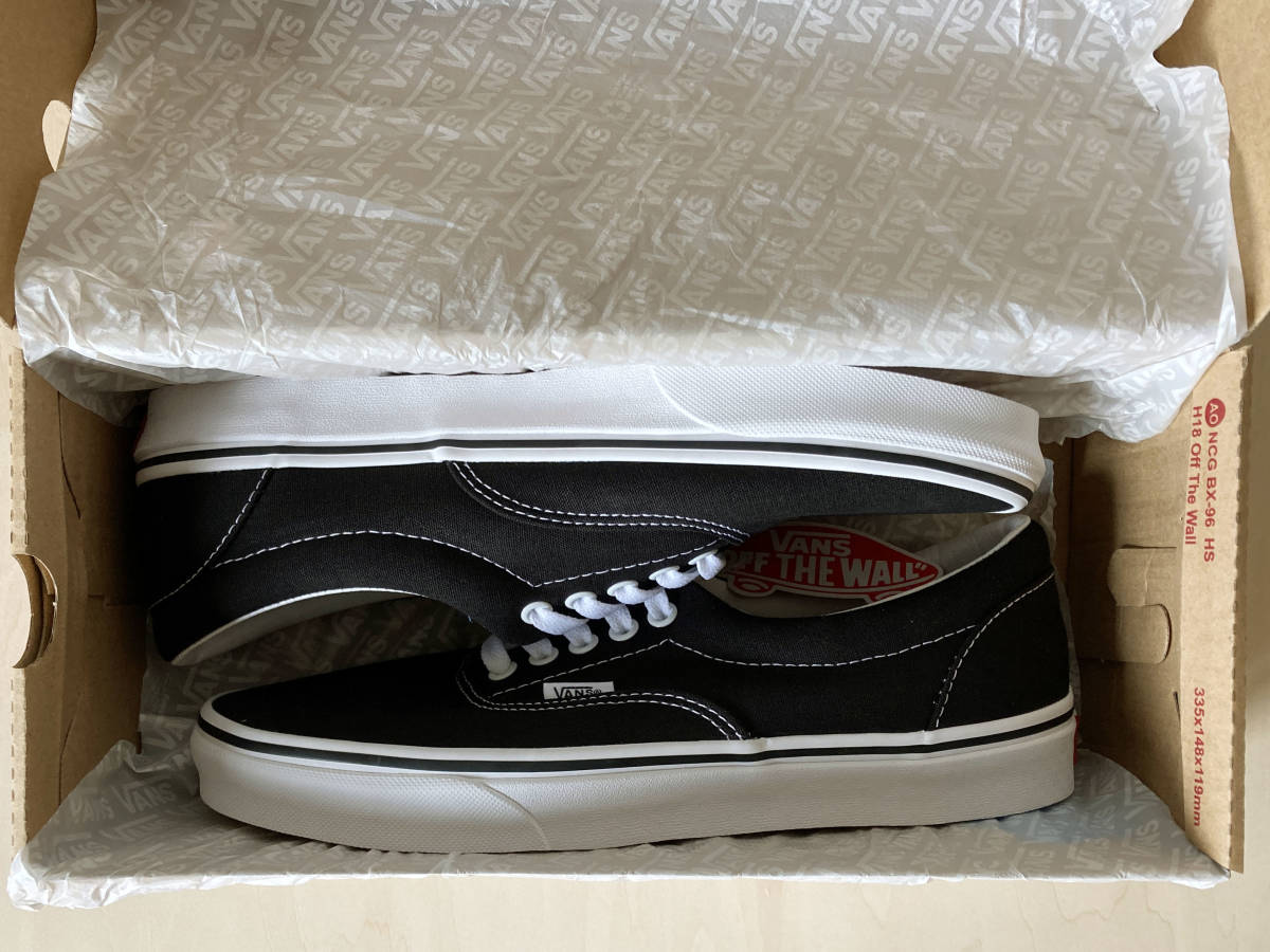 28cm Vans elaVANS ERA BLACK/WHITE US10/28cm VN000EWZBLK