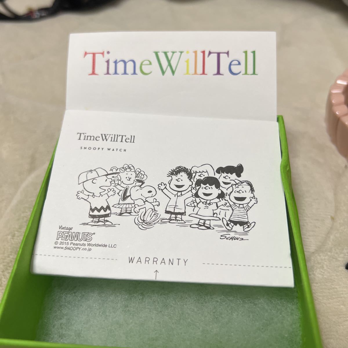 Time Will Tell スヌーピー 腕時計ピンク_画像7