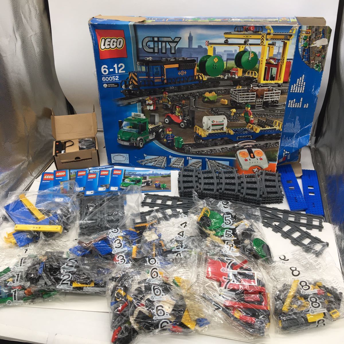 6m8 【ほぼ未開封】LEGO レゴ 60052 工事現場 カーゴトレイン