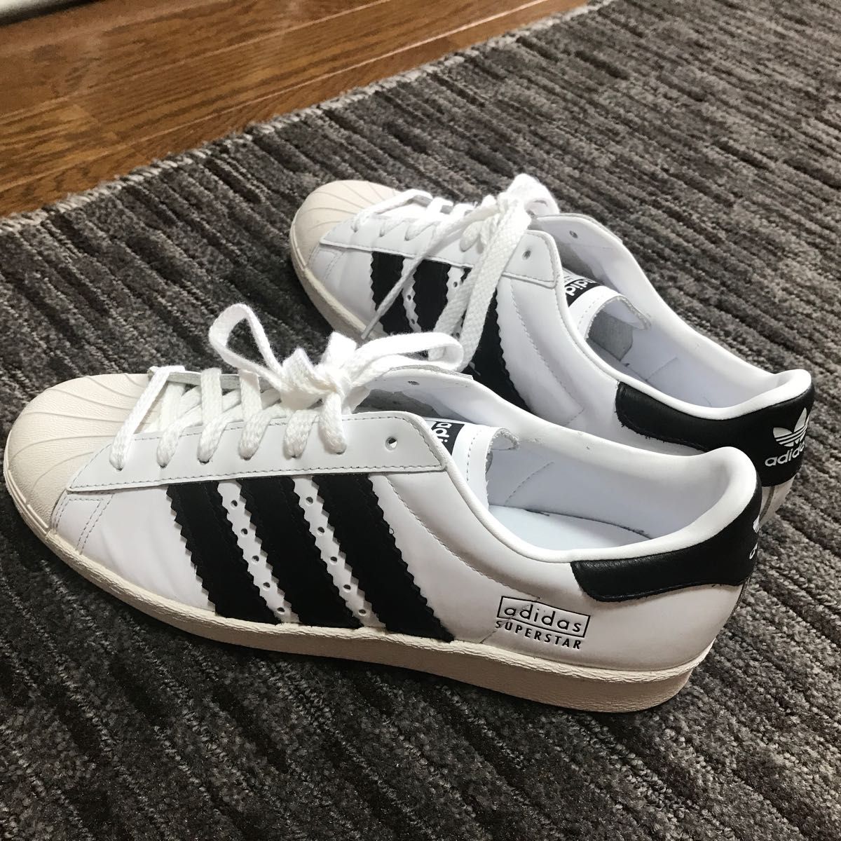 adidas originals superstar80s size27 アディダス 太ライン廃盤希少品!!白×黒 SALE品!!