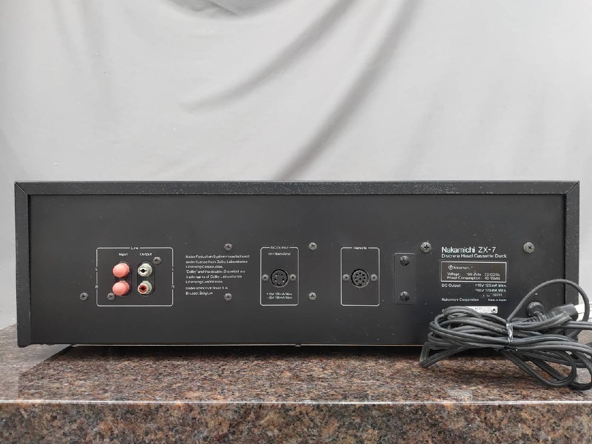 〇【ジャンク品】Nakamichi ナカミチ ZX-7 Discrate Cassette Deck