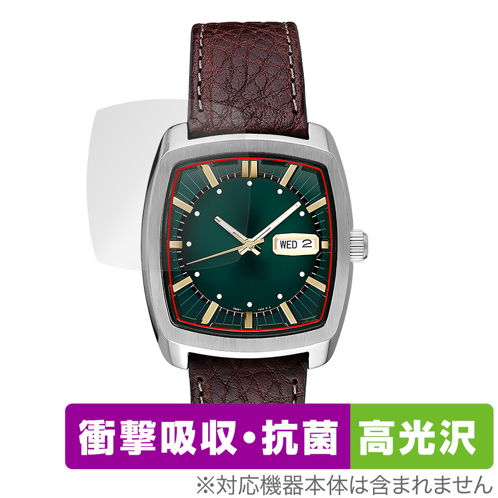 SEIKO RECRAFT SNKP27 保護 フィルム OverLay Absorber 高光沢 for セイコー リクラフト SNKP27 腕時計 衝撃吸収 高光沢 抗菌_画像1