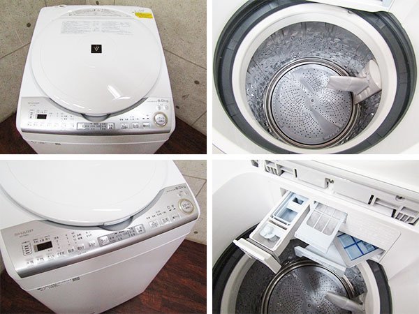 □美品□SHARP/シャープ□電気洗濯乾燥機/プラズマクラスター/穴なし