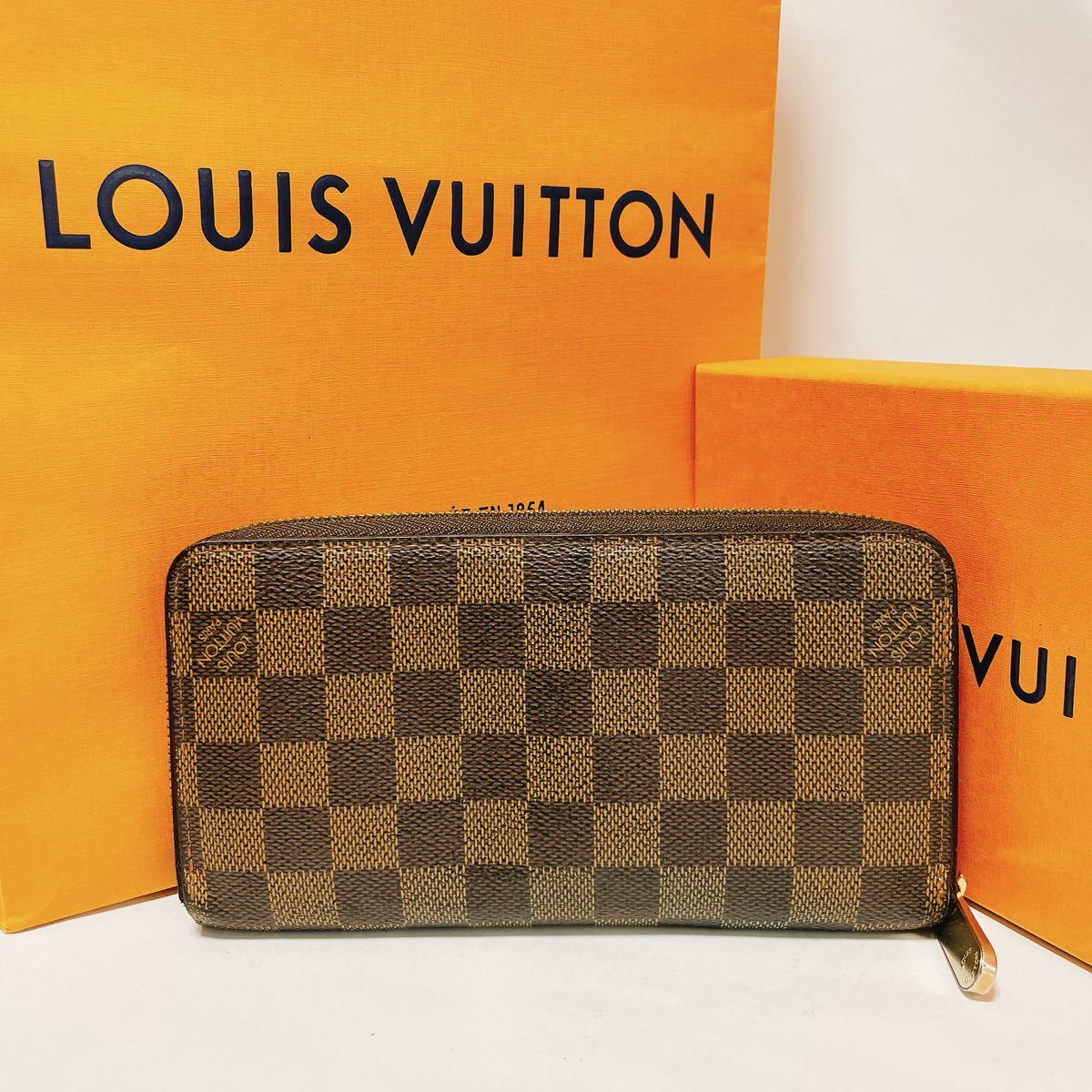 A_3891 【内観美品】LOUIS VUITTON ルイヴィトン ダミエ ジッピー