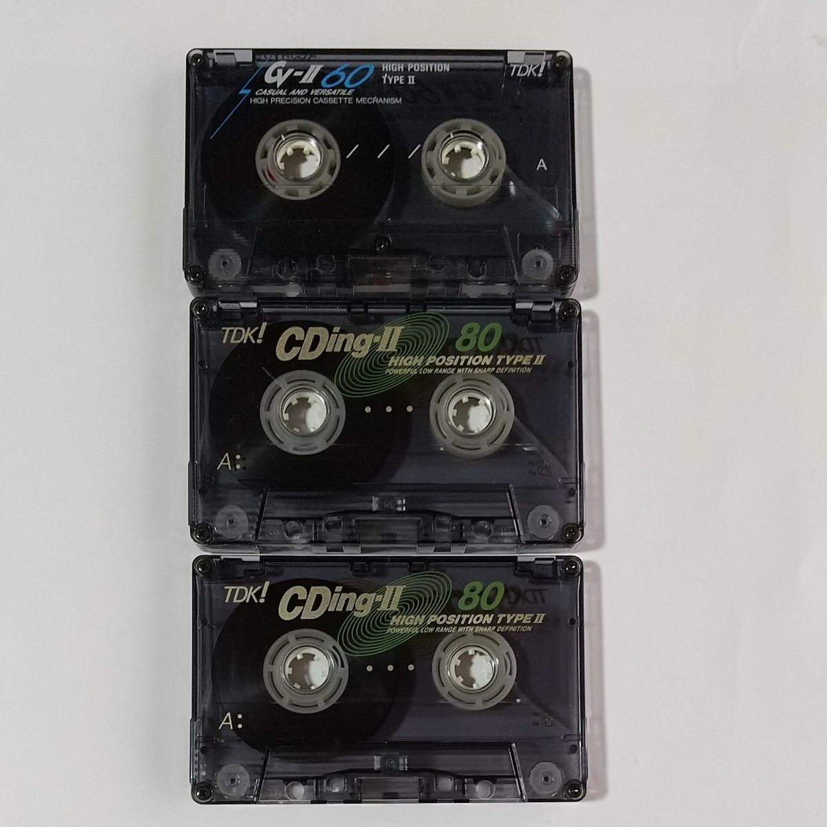 TDK CDing-Ⅱ 80 ×2 CV-Ⅱ 60 ハイポジション カセットテープ 計 TDK CDing-Ⅱ 80 ×2 CV-Ⅱ 60 ハイポジション カセットテープ 計