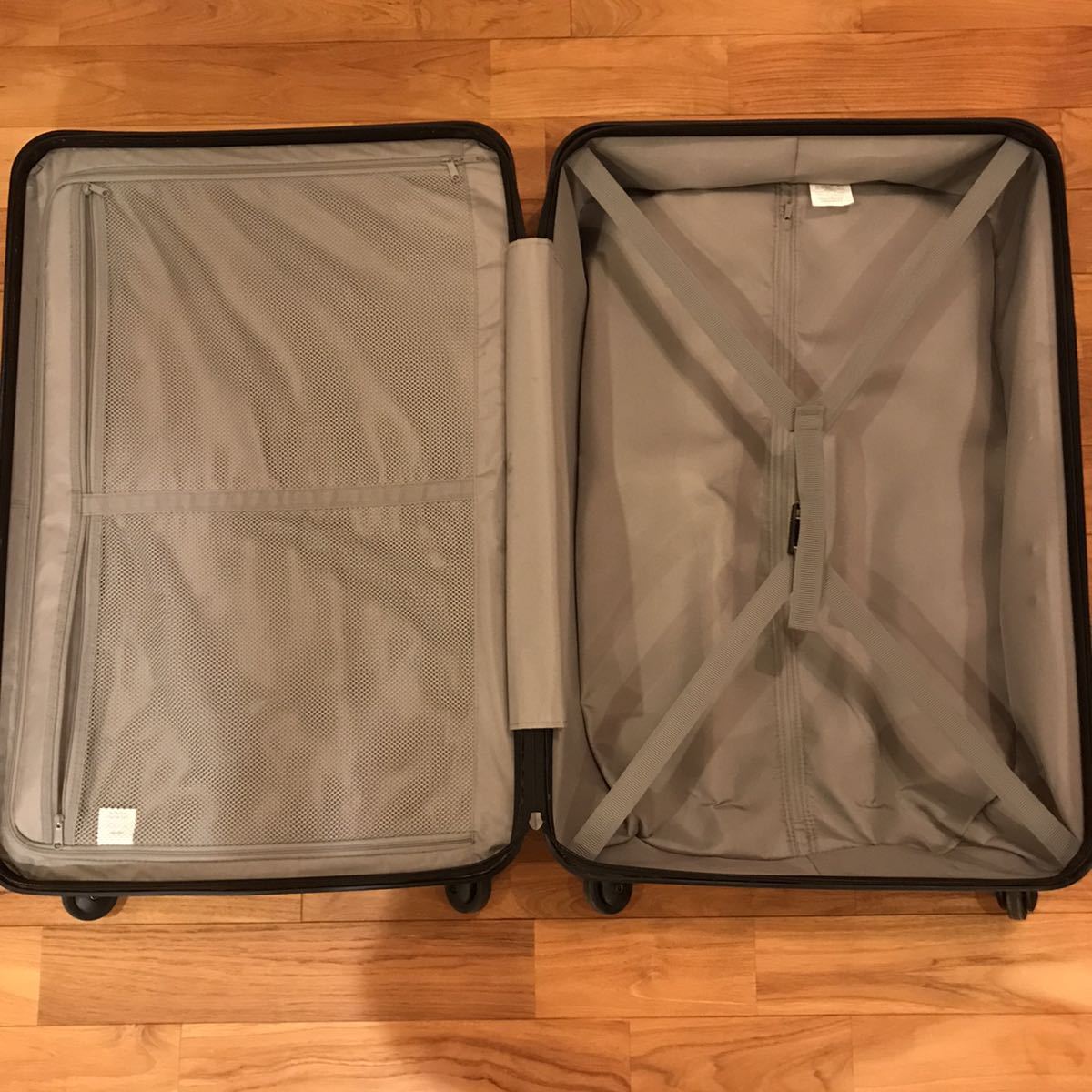 良品計画 無印良品/ハードキャリーケース/ブラック 85L 鍵付き 品 大型