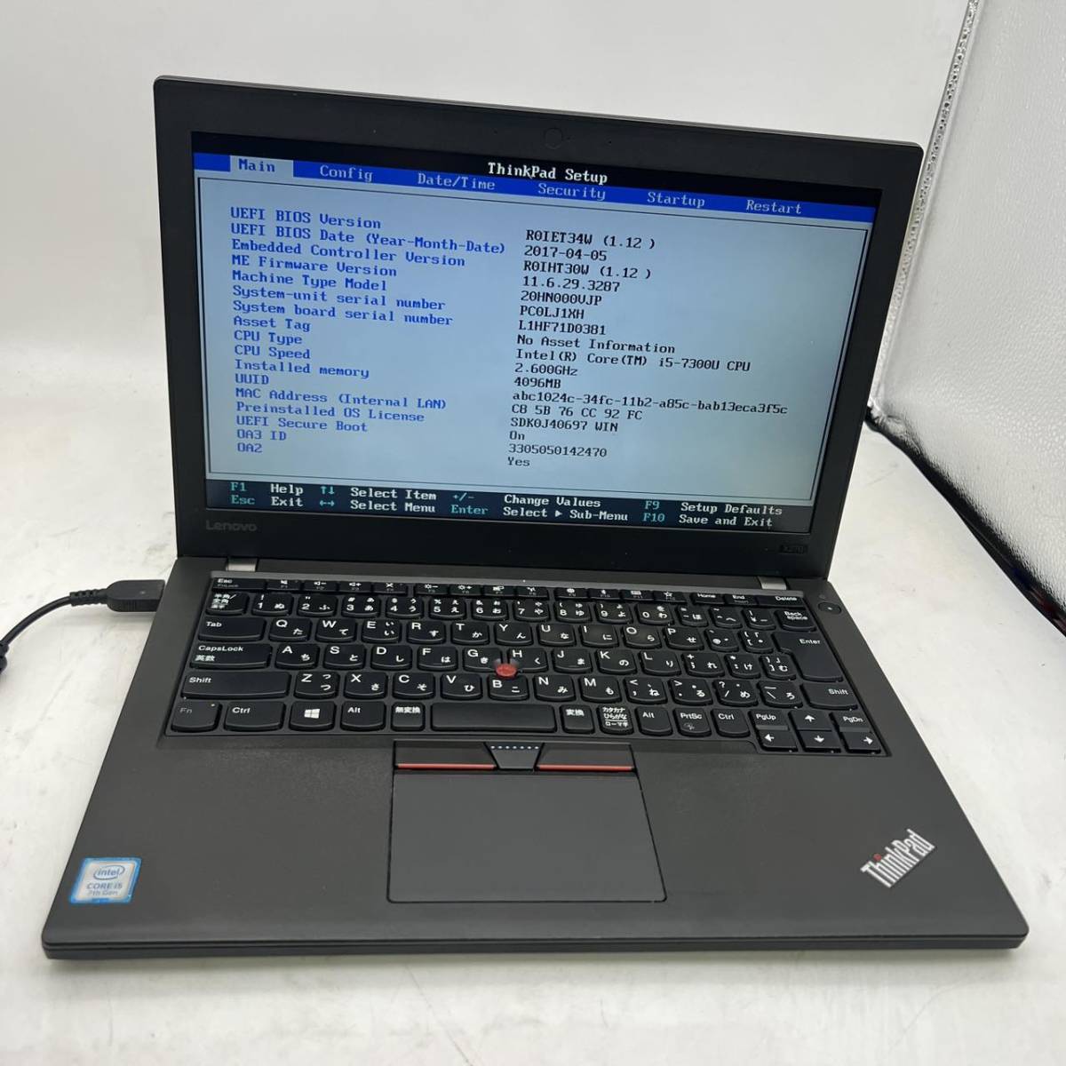 優れた品質 LENOVO/X270/i5-7300U/メモリ 4GB/カメラ/12.5インチ