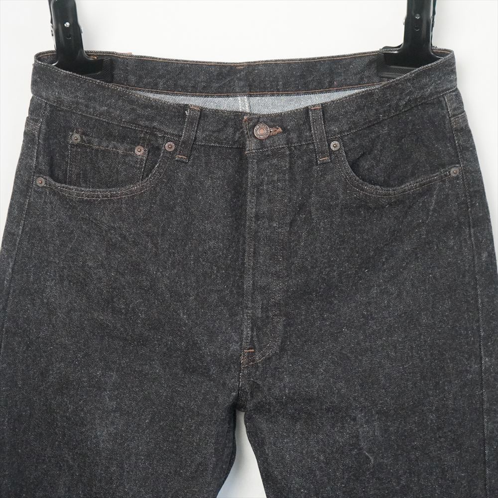 90s ビンテージ Levis リーバイス 501 先染め ブラック デニム ジーンズ USA製 38/30_画像10