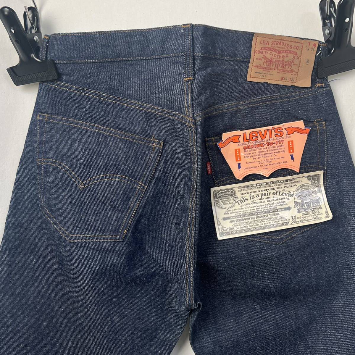 80s ビンテージ Levis リーバイス 501 66後期 66チェーン 赤耳