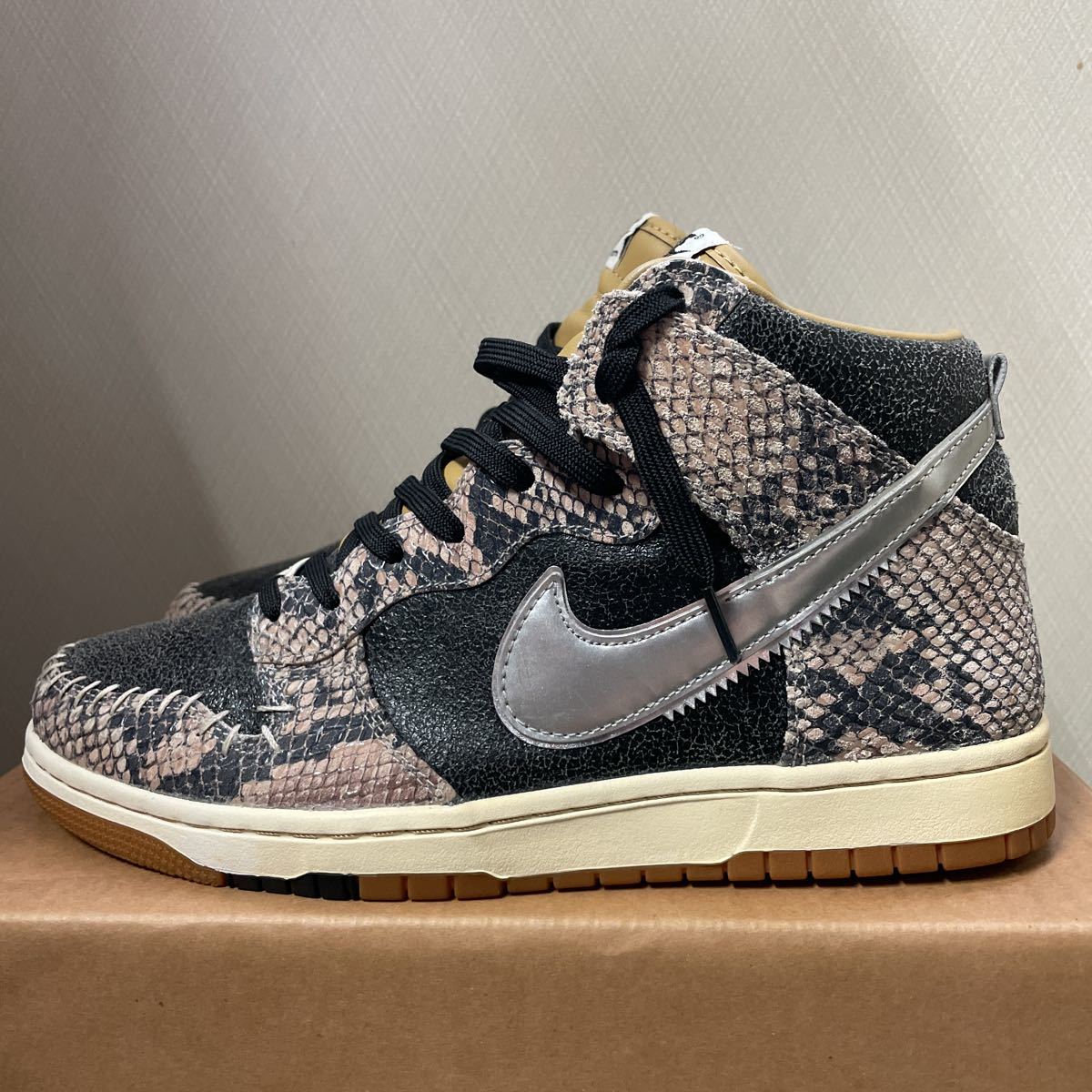 NIKE DUNK HIGH CMFT PRM QS SNAKESKIN 27.5cm 716714-001ナイキダンク