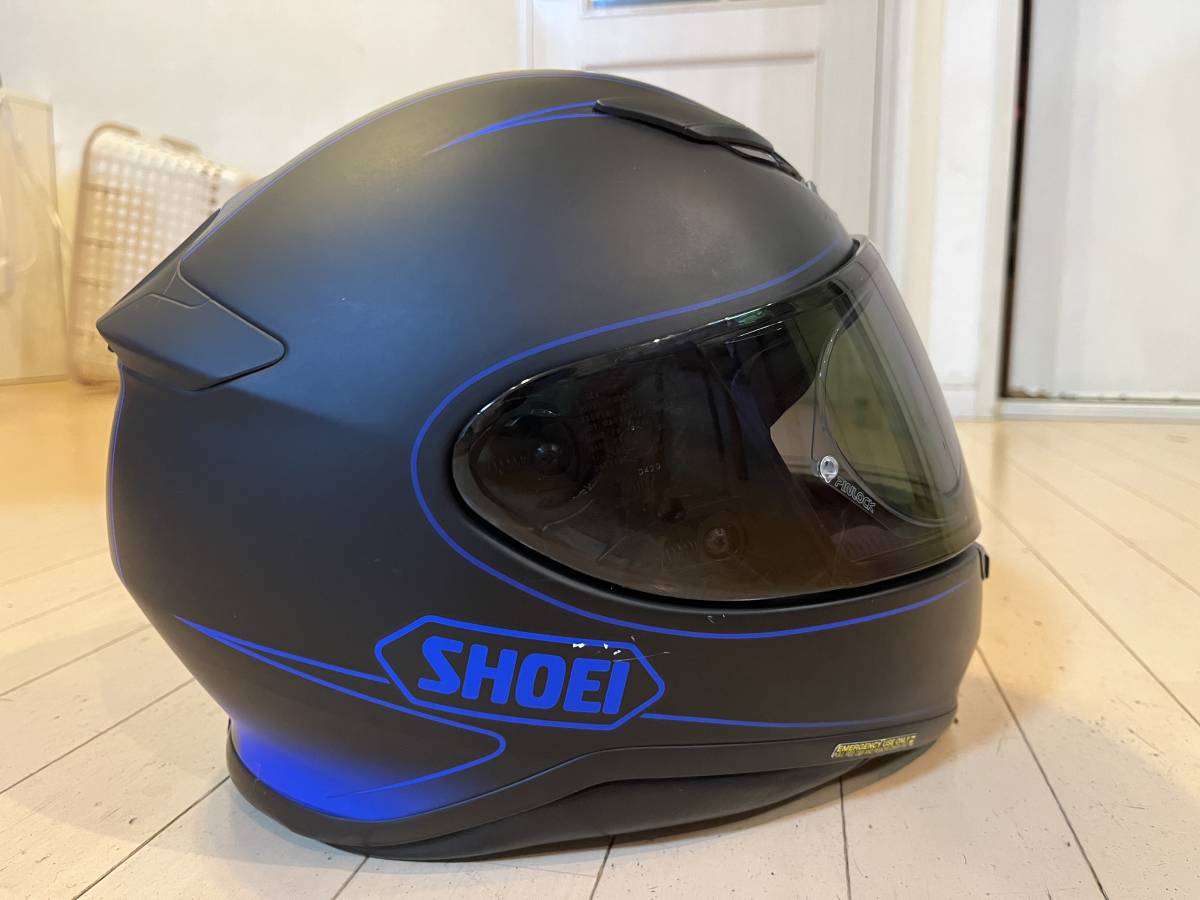 SHOEI Z-7 フルフェイスヘルメット Lサイズ TC-2 BLUE BLACK マット