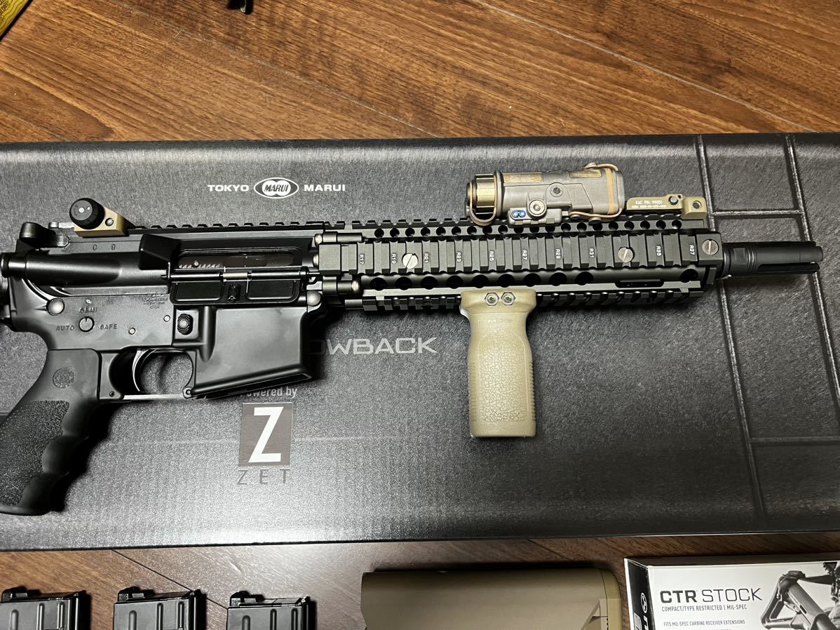 超美品 東京マルイ mk18 ガスブローバック フルセット MWS CQBR MP5 実物 マグプル CTR RVG PTW トレポン_画像5