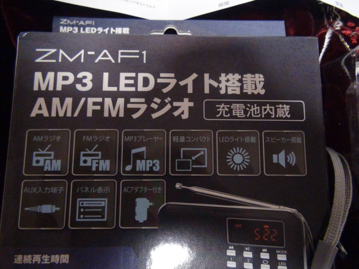 充電式AM FM ラジオ USB.ミニSDカード MP3P LEDライト !。4_画像3