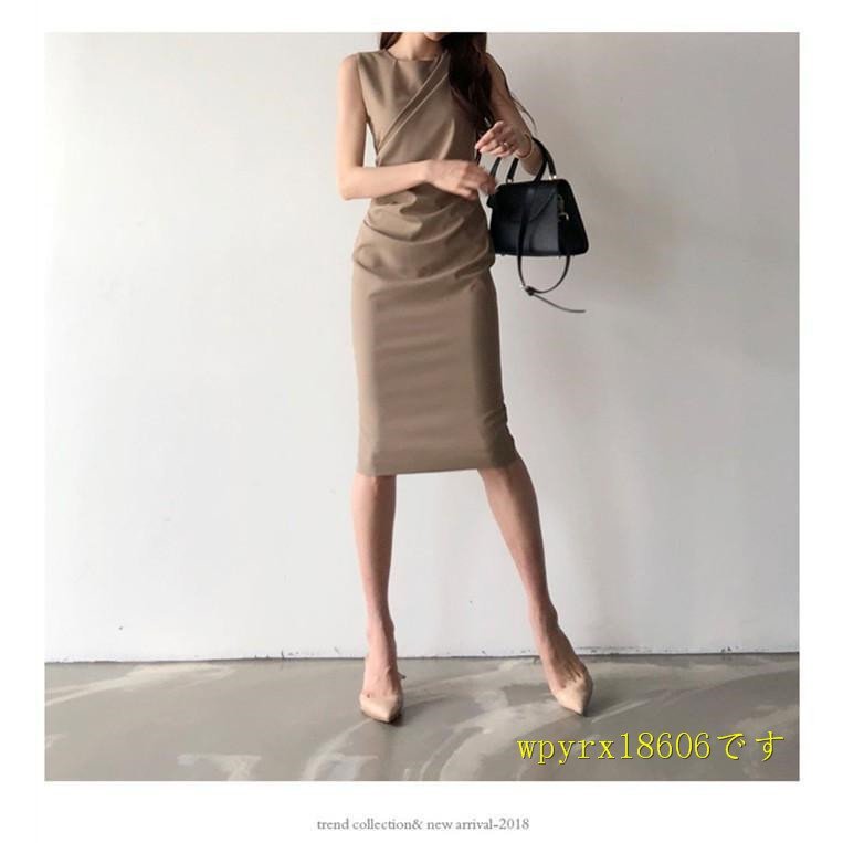  One-piece lady's beautiful . formal One-piece wedding dress two next . knees height One-piece 40 fee tight One-piece graduation ceremony / khaki color 