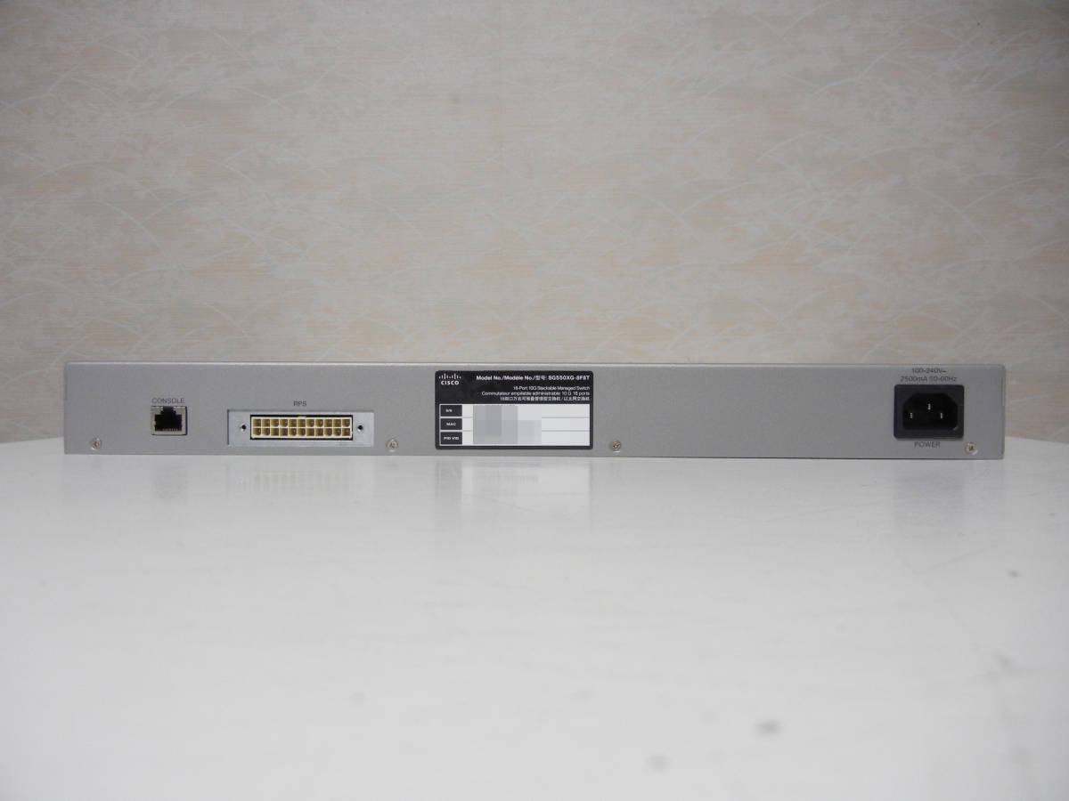 {}[ used ]Cisco SG550XG-8F8T Cisco 550X series start  Cub ru money jido switch the first period .