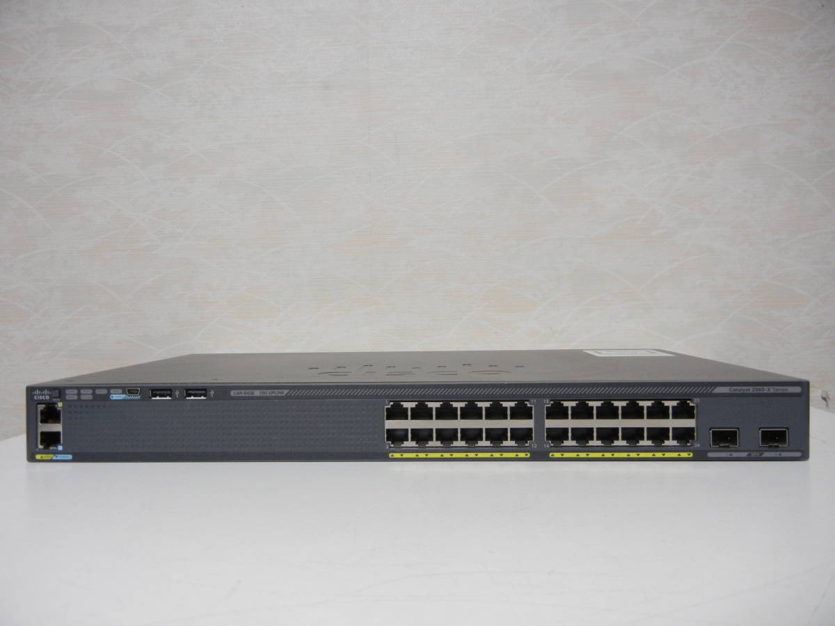 保存版】 ☆中古 Cisco 初期化 2960-Xシリーズ（WS-C2960X-24TD-L