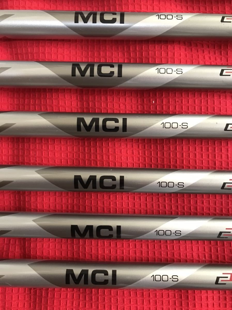 フジクラ mci100S アイアンシャフト 5〜P 6本 イオミックグリップ装着