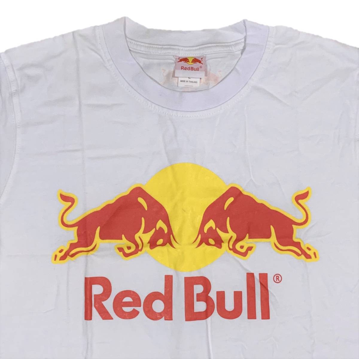 [並行輸入品] Red Bull レッドブル ブランドロゴ プリントTシャツ (ホワイト) XXXL_画像3