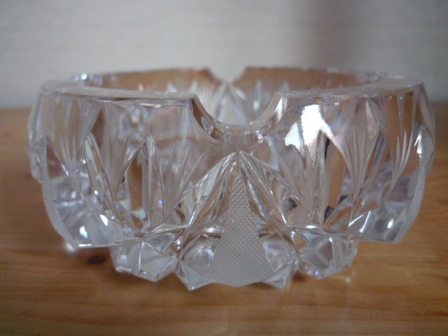 【本物・新品・未使用】BOHEMIA CRYSTALボヘミア クリスタルガラス/Hand Cut Lead Crystal/灰皿/アッシュトレイ/お香台/キャンドルホルダー_画像7