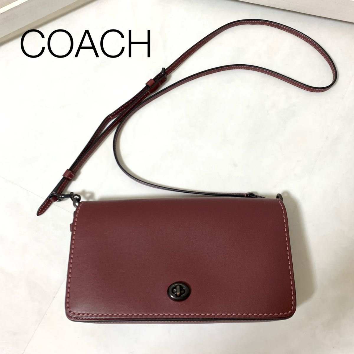 美品 COACH コーチ ディンキー グラブタン レザー ショルダー 美品 COACH コーチ ディンキー グラブタン レザー ショルダー