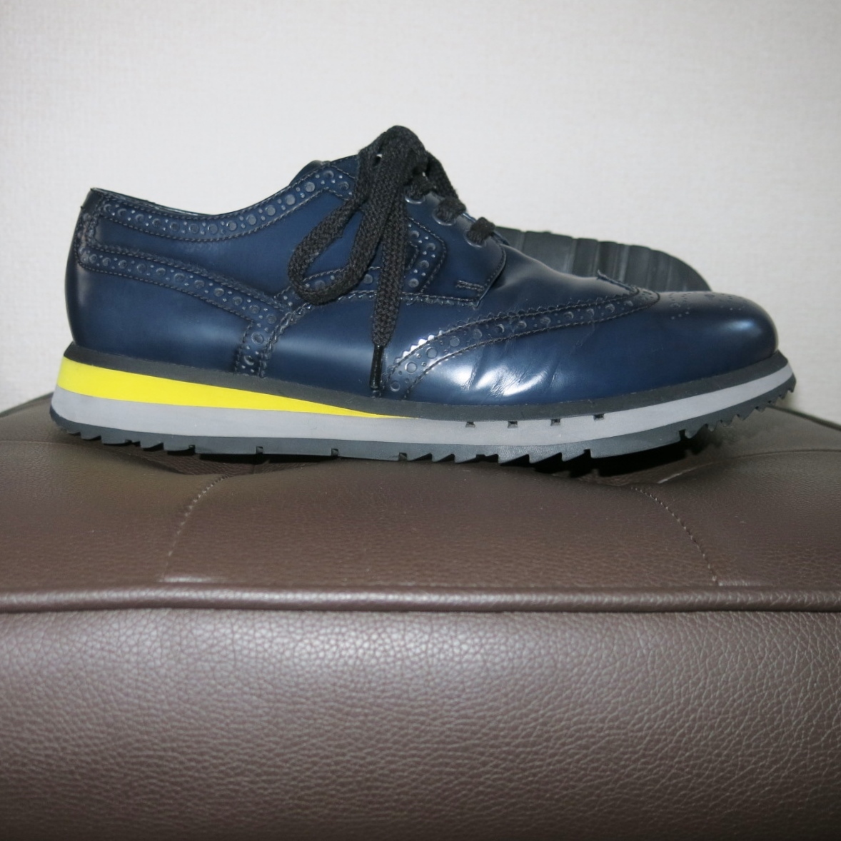 人気の一足 プラダスポーツ|Prada sport|UK7|26 5㎝|レザースニーカー