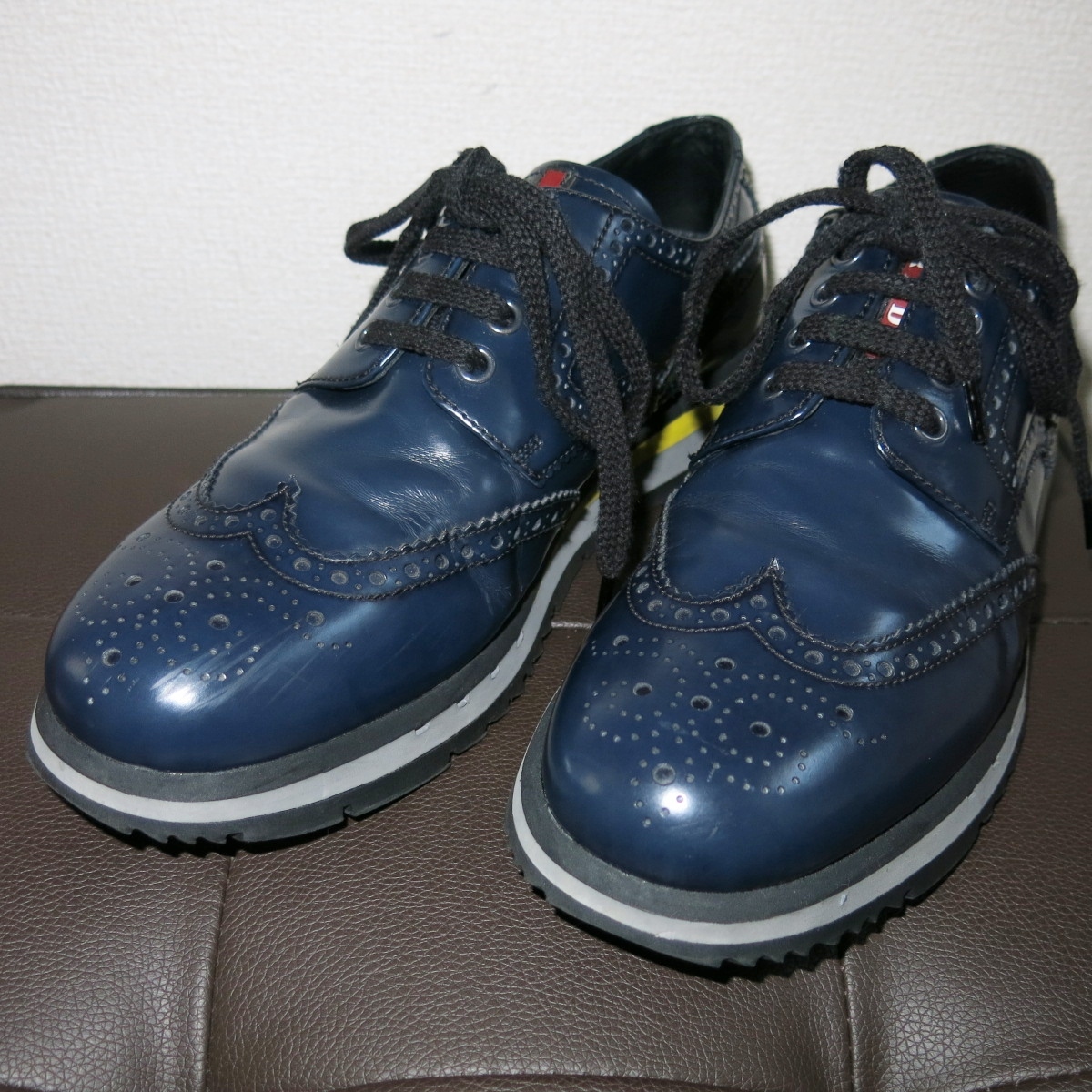 人気の一足 プラダスポーツ|Prada sport|UK7|26 5㎝|レザースニーカー