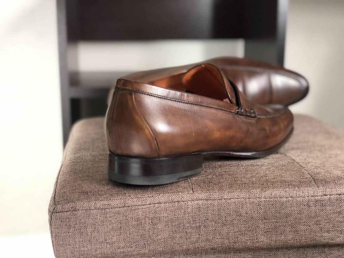 これぞ真骨頂 状態良好 サントーニ Santoni コインローファー 表記7 26