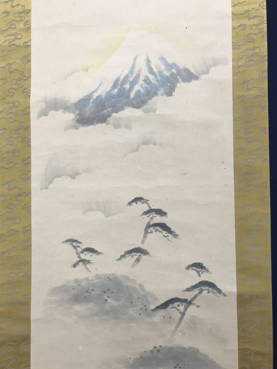 [ genuine work ] hill rice field . water / Fuji .... map / landscape map /.. map / person map / Mt Fuji map / hanging scroll * Treasure Ship *AC-501