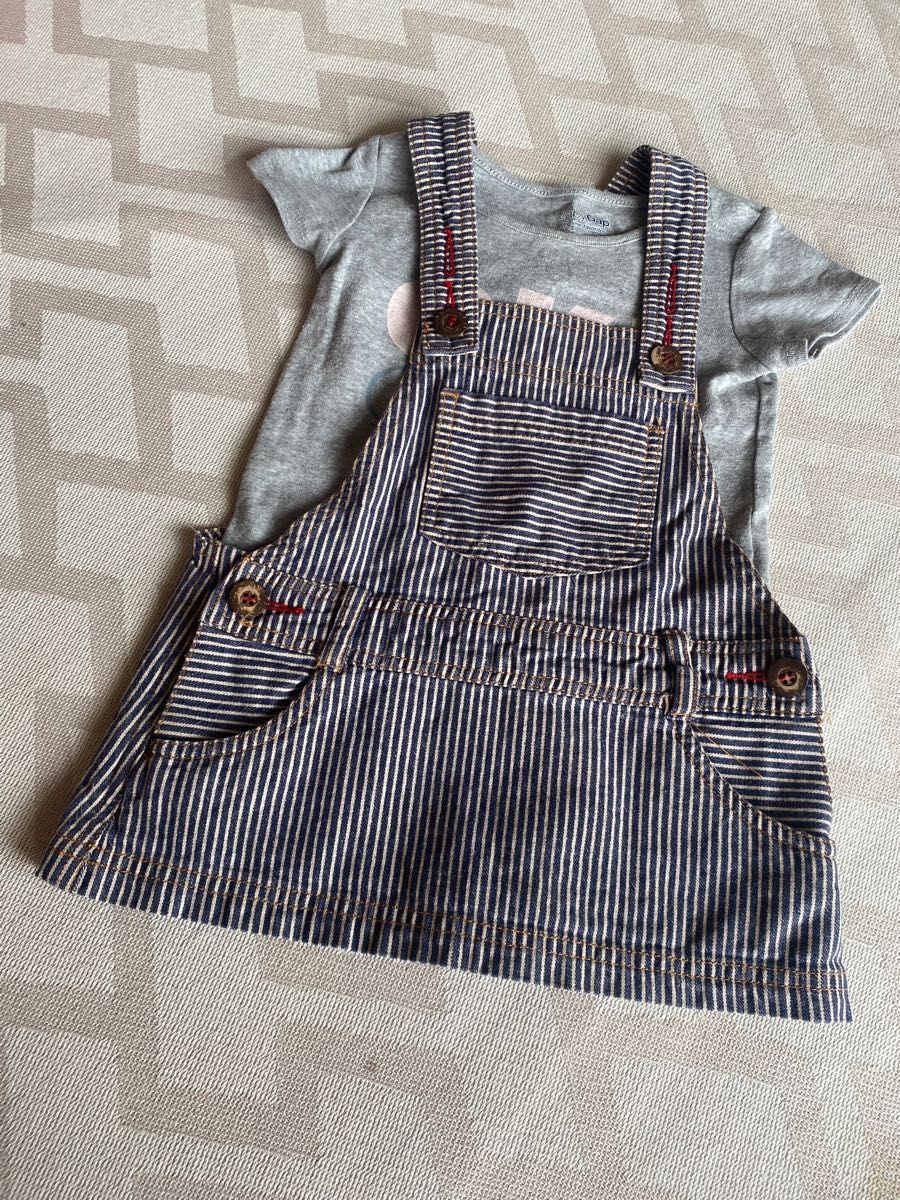 baby GAP デニムワンピース　シャツ　セット