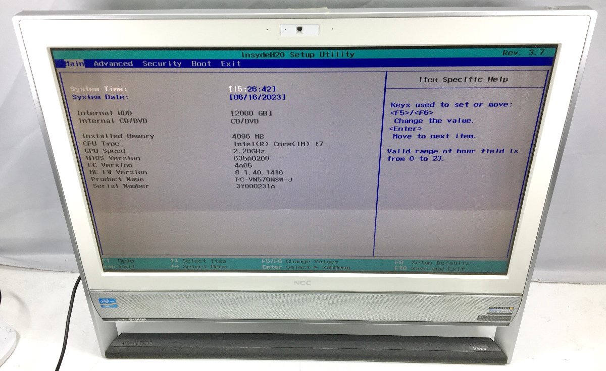 注目ショップ AL: NEC VN570/N ☆Corei7-3632QM 2.20GHz /4GB /2000GB