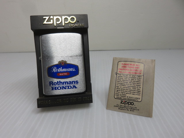 【中古品】ZIPPO Rothmans HONDA オイルライター○YR-16186○